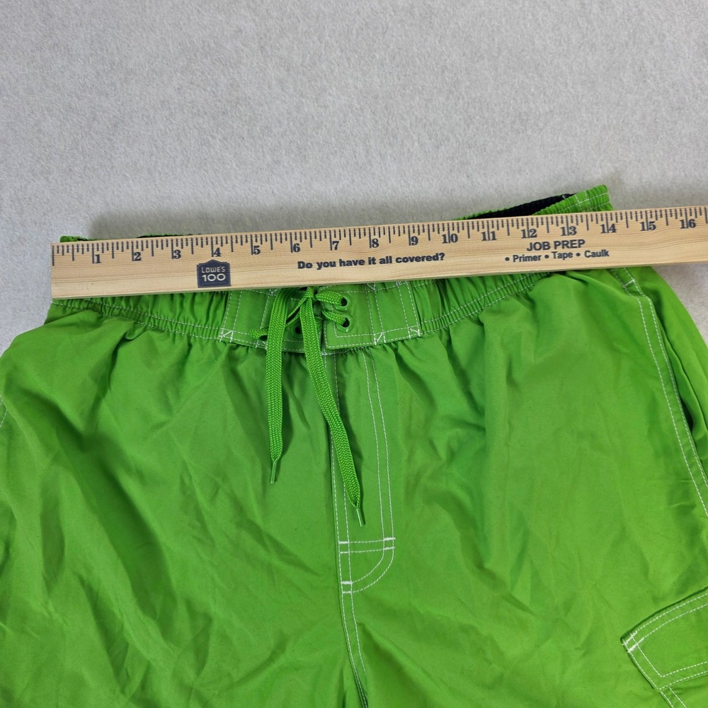 C9 by Champion Mens Medium Swim Trunks‎ Lime Green Excellent Cargo Board Shorts - Picture 5 of 8